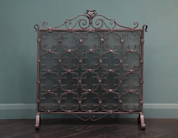 Decorative Quatrefoil Fire Screen