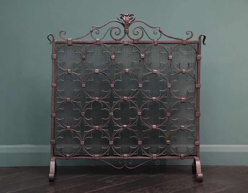 Decorative Quatrefoil Fire Screen