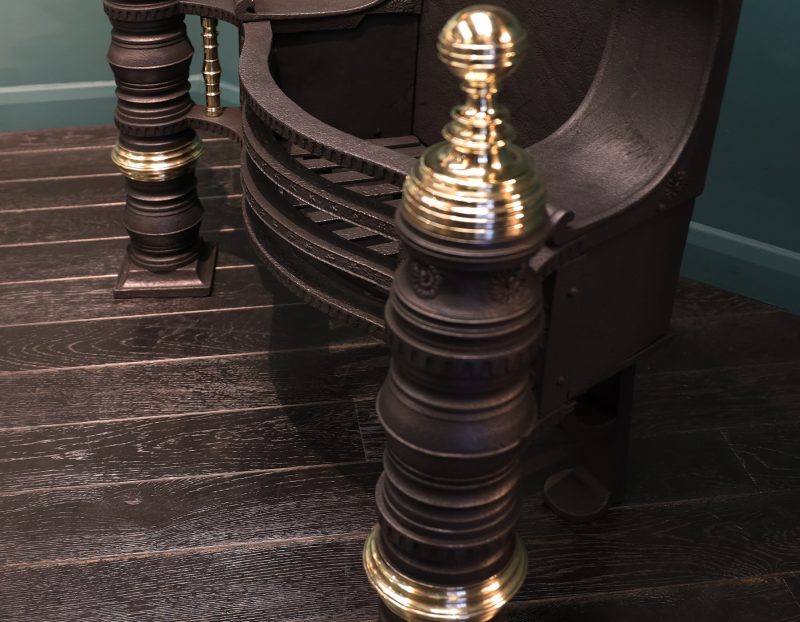 Cast-Iron and Brass Pillar Grate by Philip Webb