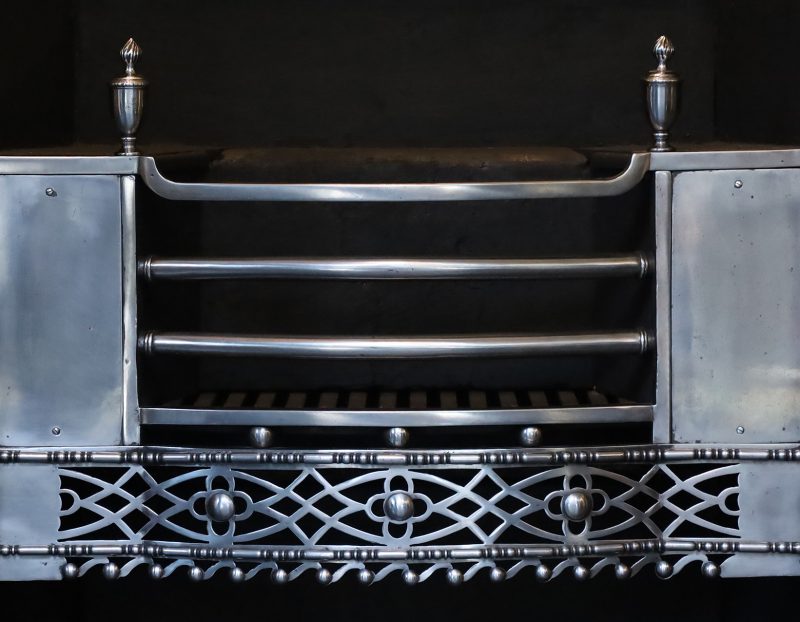 Late 19th century Full-Front Register Grate by Thomas Elsley