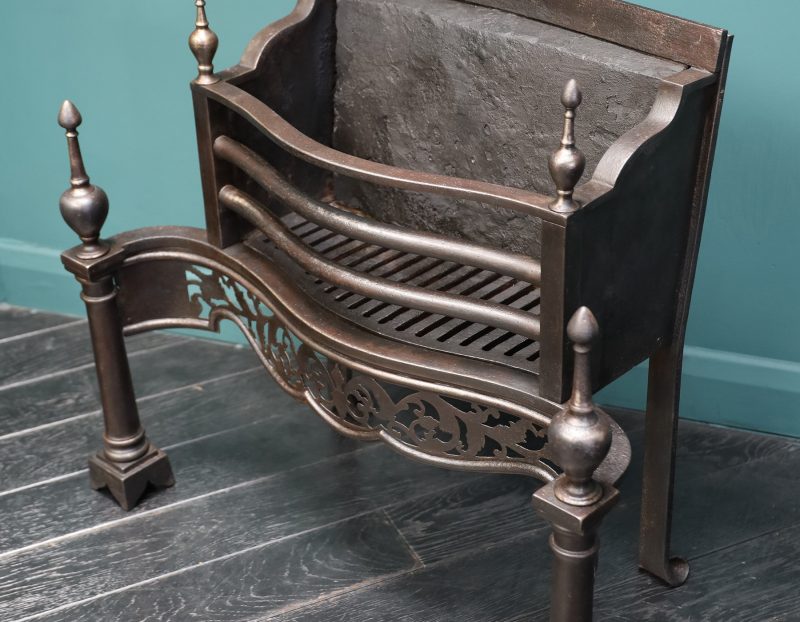 19th Century English Serpentine Fire Grate