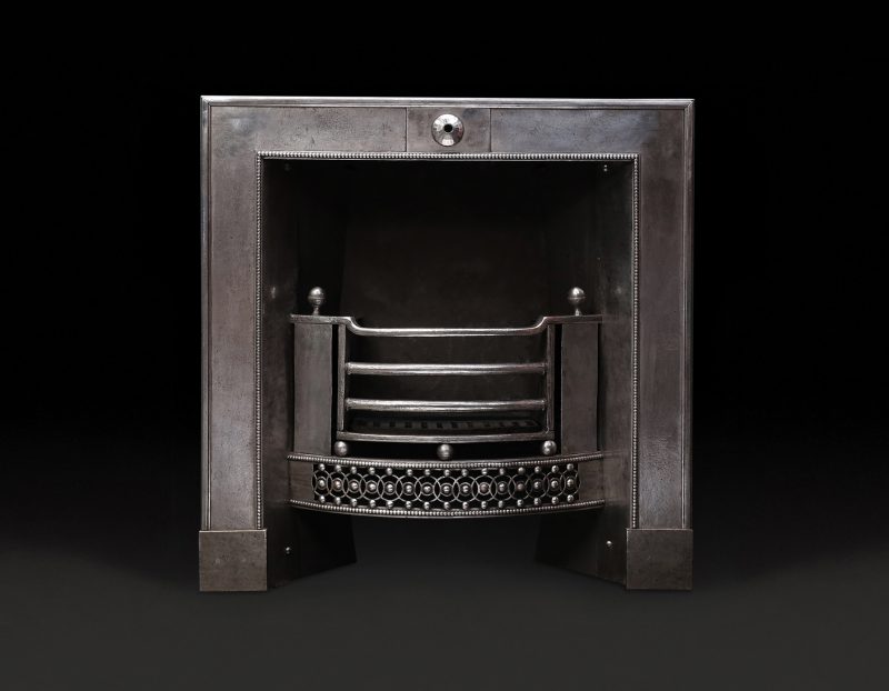 18th Century Georgian Polished Wrought Register Grate