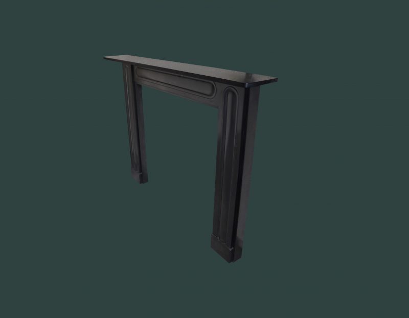 Irish Black Kilkenny Marble Chimneypiece Fireplace Mantel