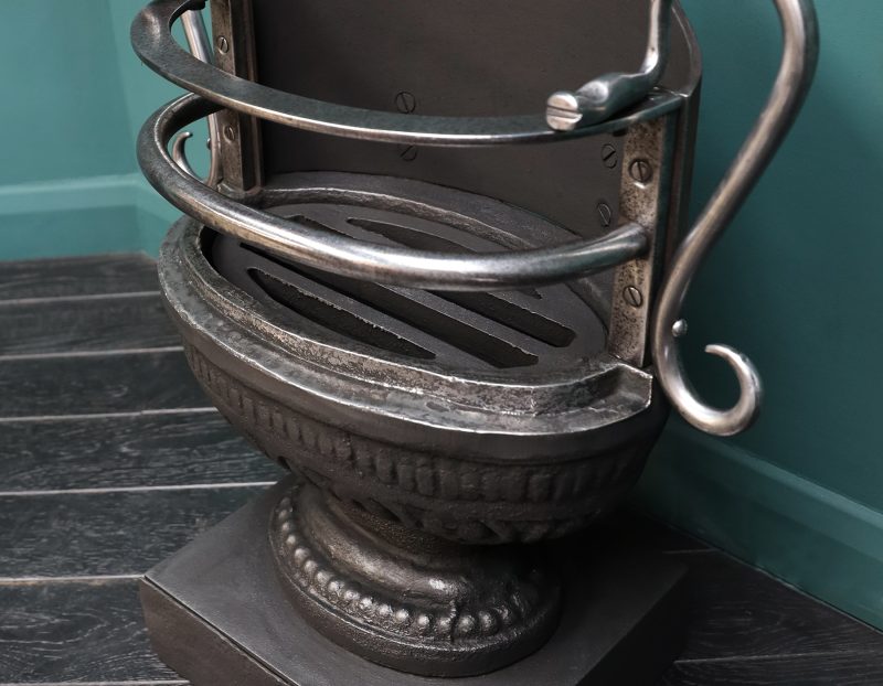 English Urn & Serpent Coal Grate in the Earlier Regency Manner